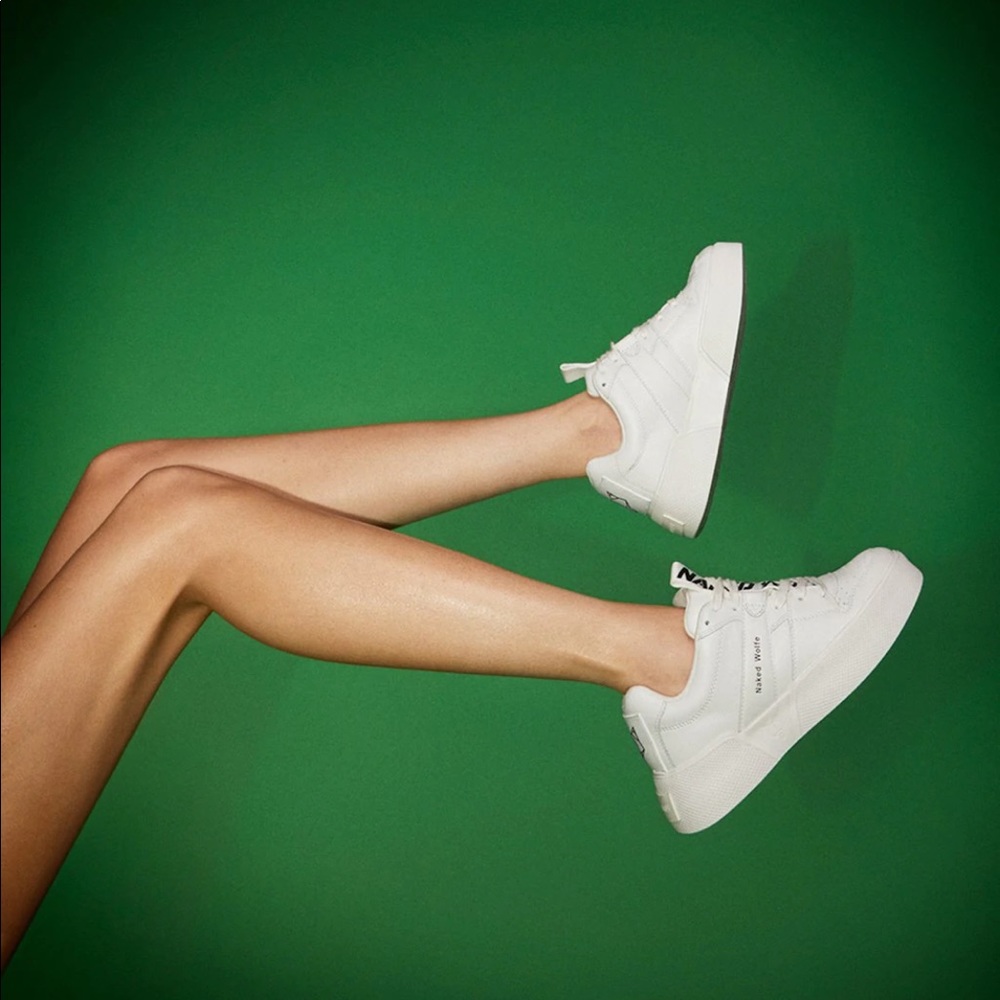 White sneakers